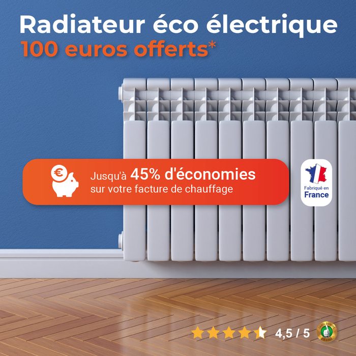 Display — Radiateur éco électrique — format carré, offre de remise