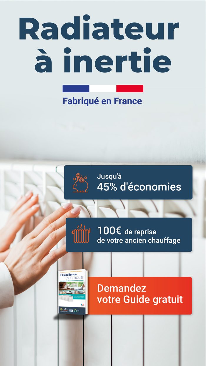 Display — Radiateur à inertie — format story, bénéfices empilés et guide gratuit