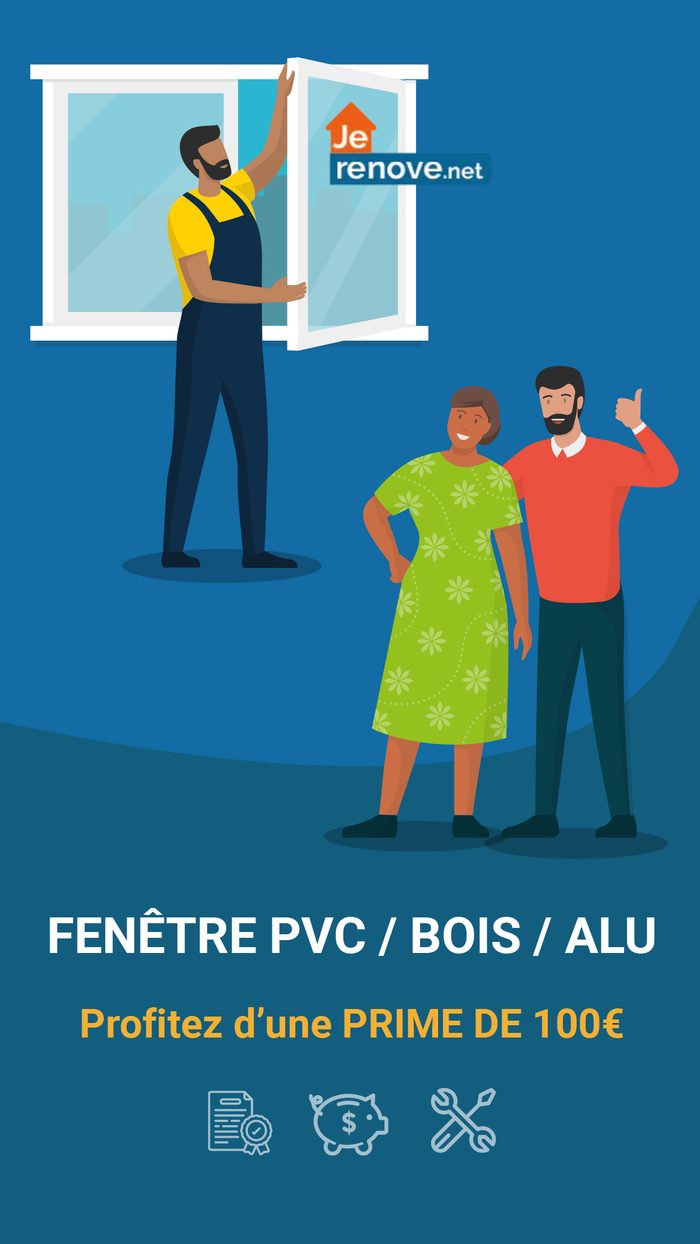 Display — Rénovation de fenêtres — format story illustré