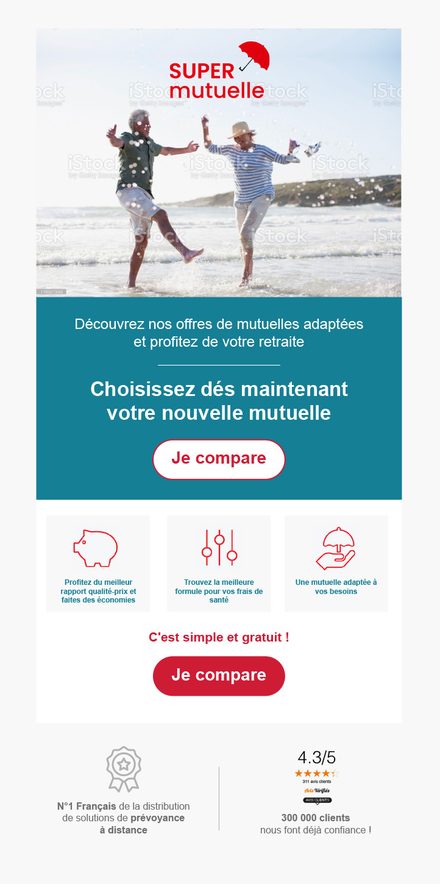 Emailing — Comparateur de mutuelles retraite