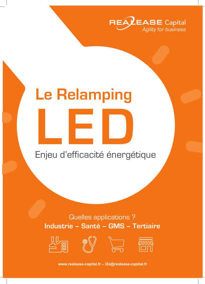 Relamping LED — couverture de la brochure huit pages