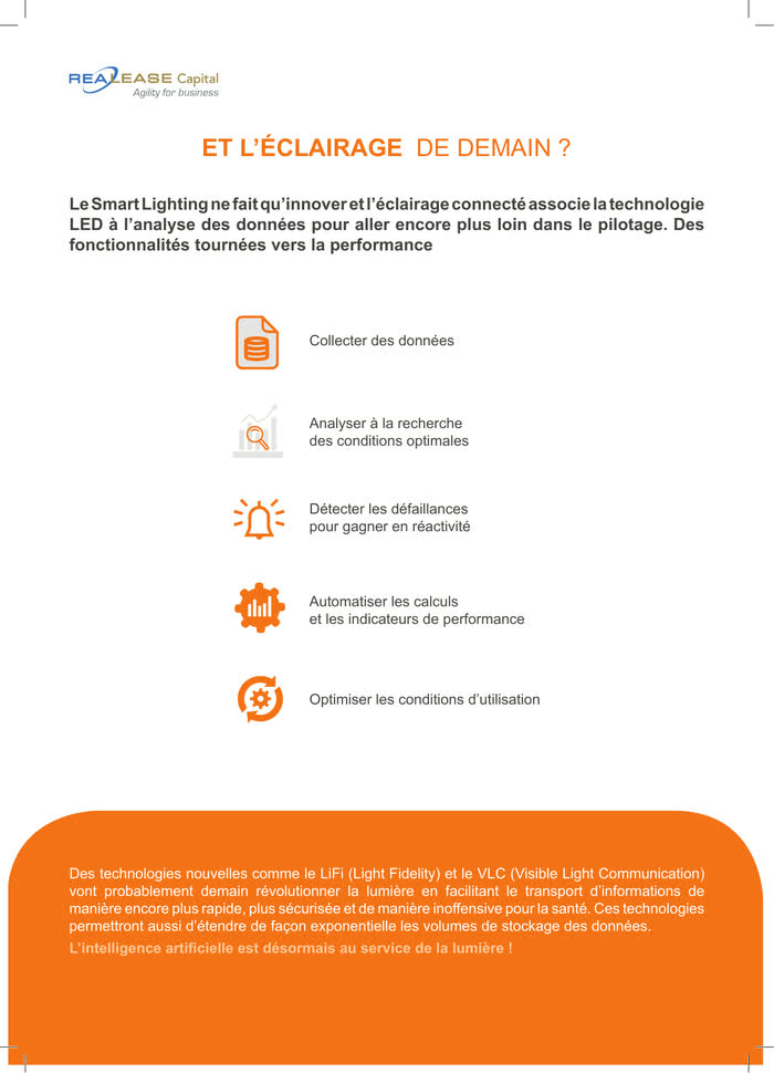 Relamping LED — l'éclairage connecté expliqué par pictogrammes